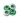 1UP Racing 4mm "Lockdown" Serrated Aluminum Wheel Nuts (Green) (4)