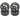 Apex RC 1/10 On-road Black Split 5 Spoke Wheels & V Tread Rubber Tire Set (4)