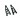 APS Racing APS Aluminum Rear Lower Arm Set for Arrma 1/18 Granite, Black