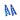 APS Racing Aluminum Front Upper Arm Set for Arrma 1/18 Granite, Blue