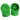 DE Racing Speedline 2.2" 1/10 Front Buggy Wheels, GREEN (4)