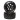 Duratrax Front/Rear Lockup MT Belt 2.8" Mounted Tires, .5 Offset 17mm, Black (2)