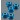 Aluminum Flanged Locknut M4 Blue (5)