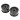 ECX RC Front/Rear Wheels, Black (1/10 Ruckus) (2)