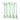 RC One Long Body Pins, Green (10)