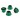 C23471GREEN Steel M4 Size Color Wheel Nut Set (4)