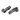 JConcepts Aluminum Steering Bellcranks, Black (B6/B6D)