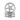 Kyosho Beetle 2014 5-Spoke Front Wheel, Satin Chrome (2)