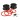 Losi Black Wheels & Beadlocks (1/5 DB XL) (2)