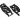 Mugen Seiki MBX8R Rear Lower Suspension Arms (LW)