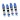 Nexx Racing Losi Micro-B Pre-Assembled Front and Rear Aluminum Oil-Filled Shocks, Blue (4)
