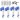 Powerhobby Aluminum Front/Rear Threaded Mini/Micro Shocks, Blue (Axial SCX24)