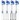 Power Hobby Aluminum Threaded Long Travel Shocks Micro Crawler (SCX24, Blue) (4)