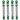 1/24 Aluminum 54mm Long Travel Shocks, Green, for Axial SCX24 Jeep / Bronco