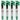 Power Hobby 1/24 Aluminum 58mm Long Travel Shocks, Green (SCX24 Jeep, Bronco) (4)