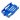 Power Hobby Aluminum Battery Mount Plate, Blue (1/18 Bronco Defender)