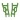 RPM Front Arms, Green (Slash 2wd/Slash, e-Rustler/Stampede) (2)