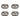 Team Associated 4x4 Threaded Inserts (4)