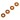 TD709003 Aluminum Spacer 8x3x1mm Gold (4)
