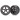 Traxxas Bandit Rear Anaconda Tires Mounted on 2.2" Black Chrome Wheels, Assembled (2)