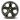 Traxxas Black Chrome All-Star 2.8" Wheels Nitro Front (2)