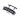 Traxxas Wing, Ford Fiesta ST Rally (black)/ body posts, rear/ 3x8mm FCS (4) (fits #7412 series bodies)