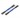 Traxxas Aluminum Toe links, front TUBES 88mm, blue (2)/