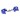 Traxxas Steering blocks, extreme heavy duty, blue (left & right)