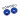 Traxxas WHEELIE BAR WHEELS ALUM BLUE