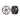 Traxxas Wheels, Weld satin black chrome (front) (2)