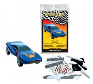 Pine Derby Complete Car Kit with Pro Graphite - Painted, Sealed and Weighted - Pink Panther by Pinewood Pro
