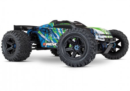 Traxxas E-Revo VXL Brushless 1/10 4WD Monster Truck with TQi Link and TSM, Green